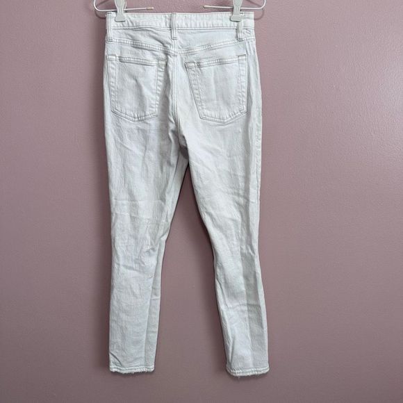 Abercrombie & Fitch Simone high rise slim white jeans 4 - Picture 3 of 6